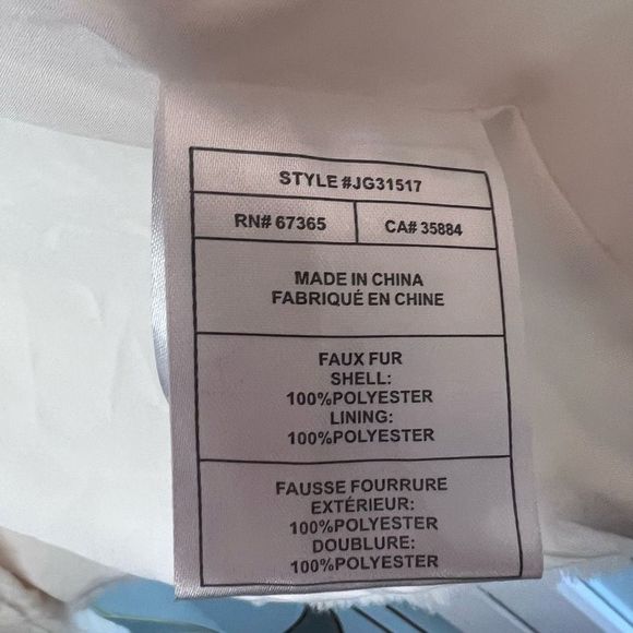 Jack White Faux Fur Swing Vest Size M - Picture 4 of 5